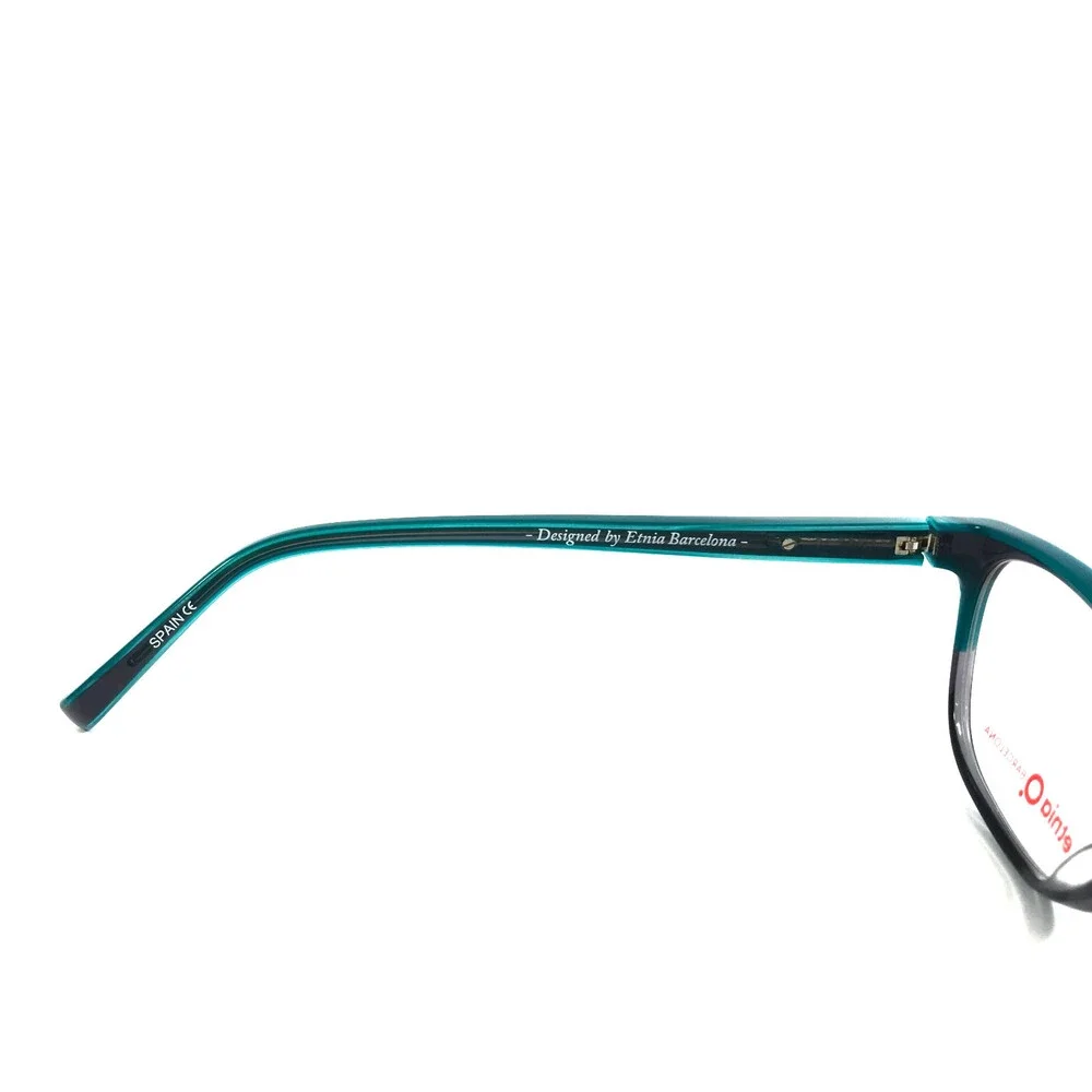 Etnia Barcelona Eyeglasses Frames KYOTO GYTQ Gray Turquoise Cat Eye 53-15-135
